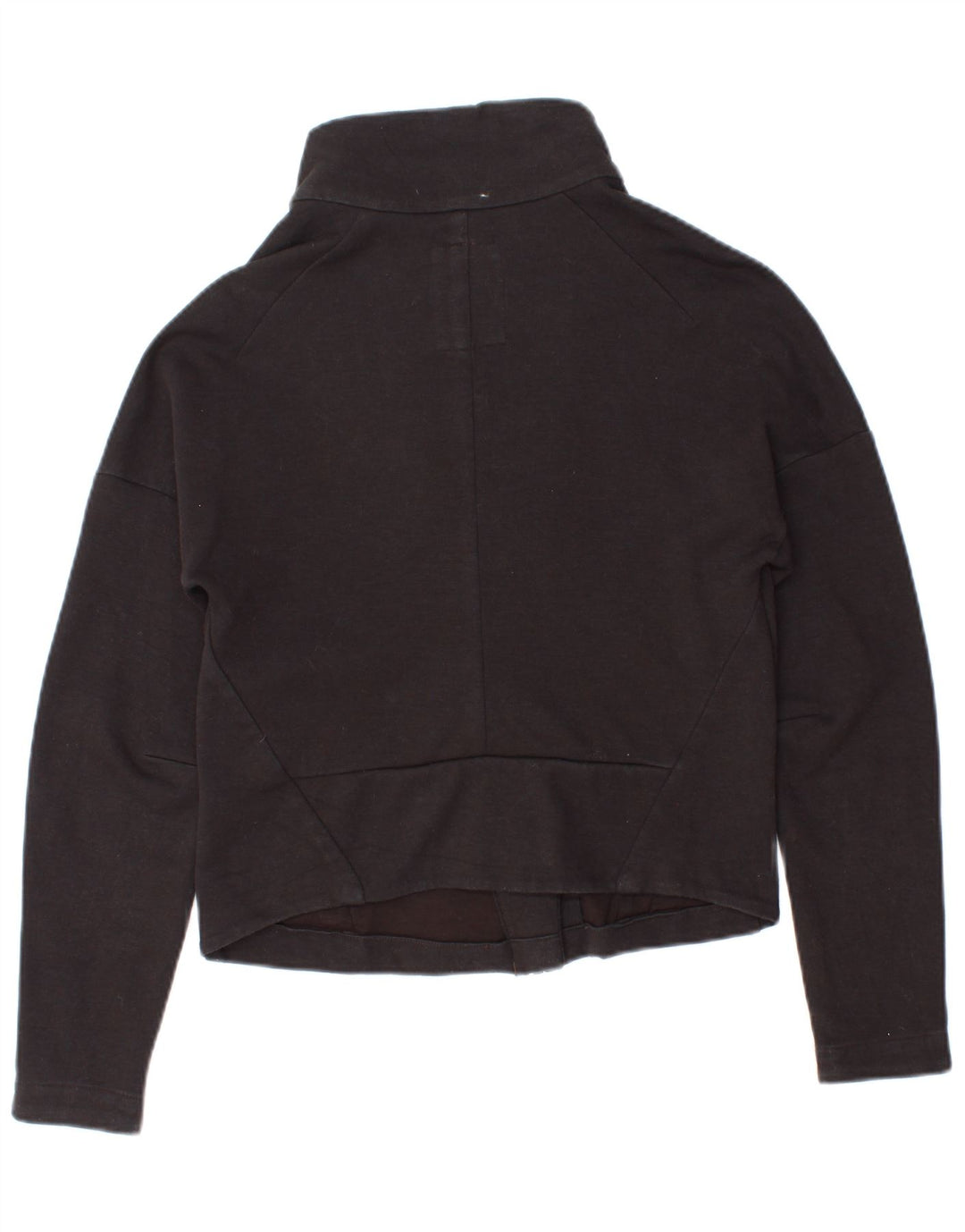 Adidas Womens Tracksuit Top Jacket UK 8/10 Pequeno Preto