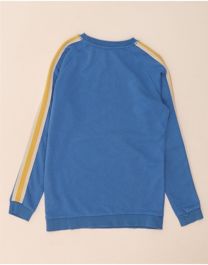 Suéter de moletom masculino Marks & Spencer 13-14 anos azul colorblock algodão