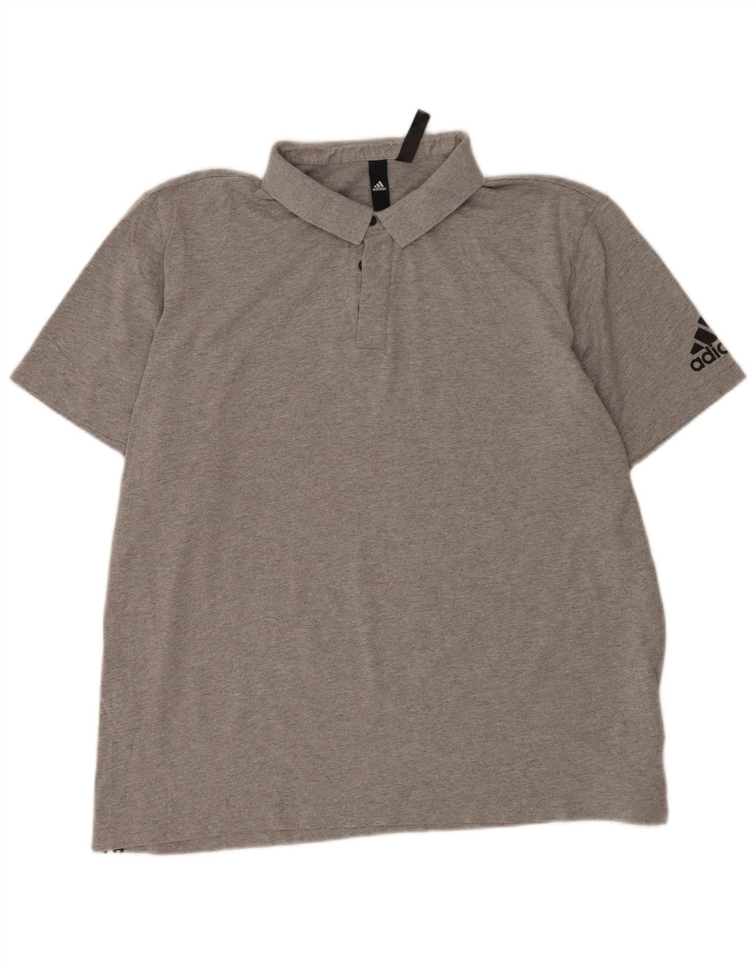 Camisa polo masculina Adidas 2XL algodão cinza