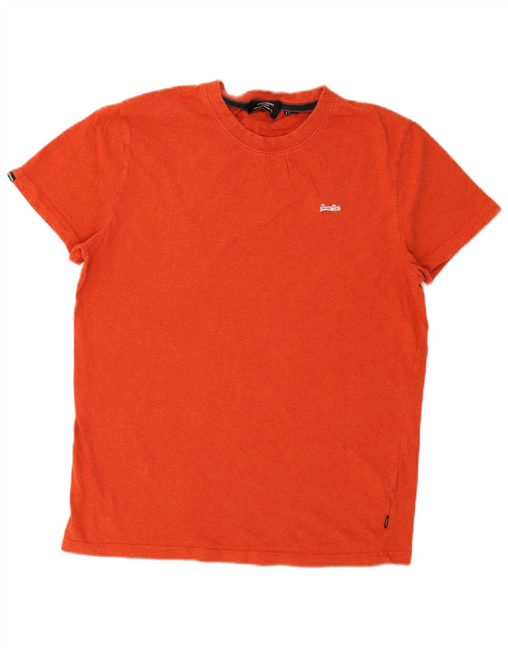 Camiseta masculina Superdry Top grande algodão vermelho