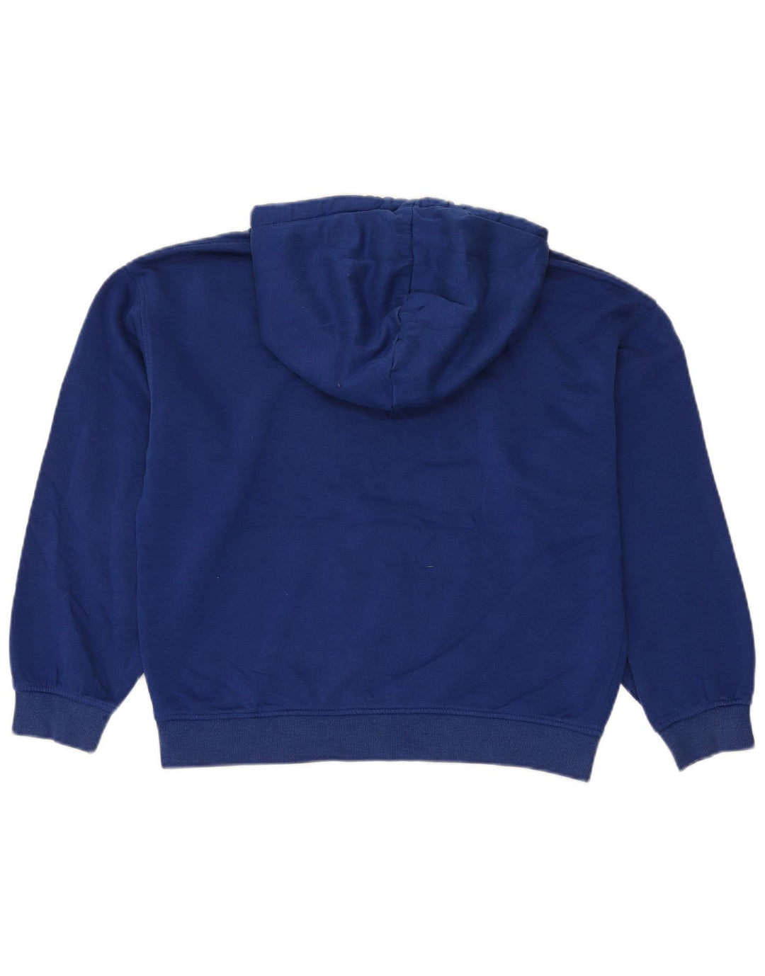 Zara Womens Oversized Hoodie Jumper Reino Unido 14 Algodão Azul Médio