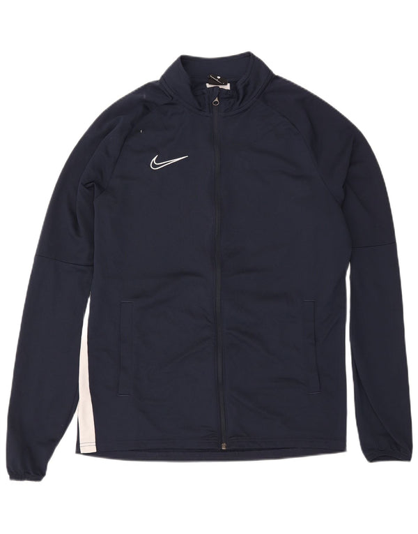 Jaqueta Nike Masculina Dri Fit Tracksuit Grande Bloco Colorido Azul Marinho