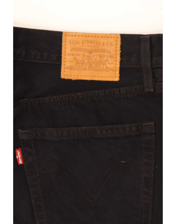 Saia jeans feminina Levi's W28 médio algodão preto