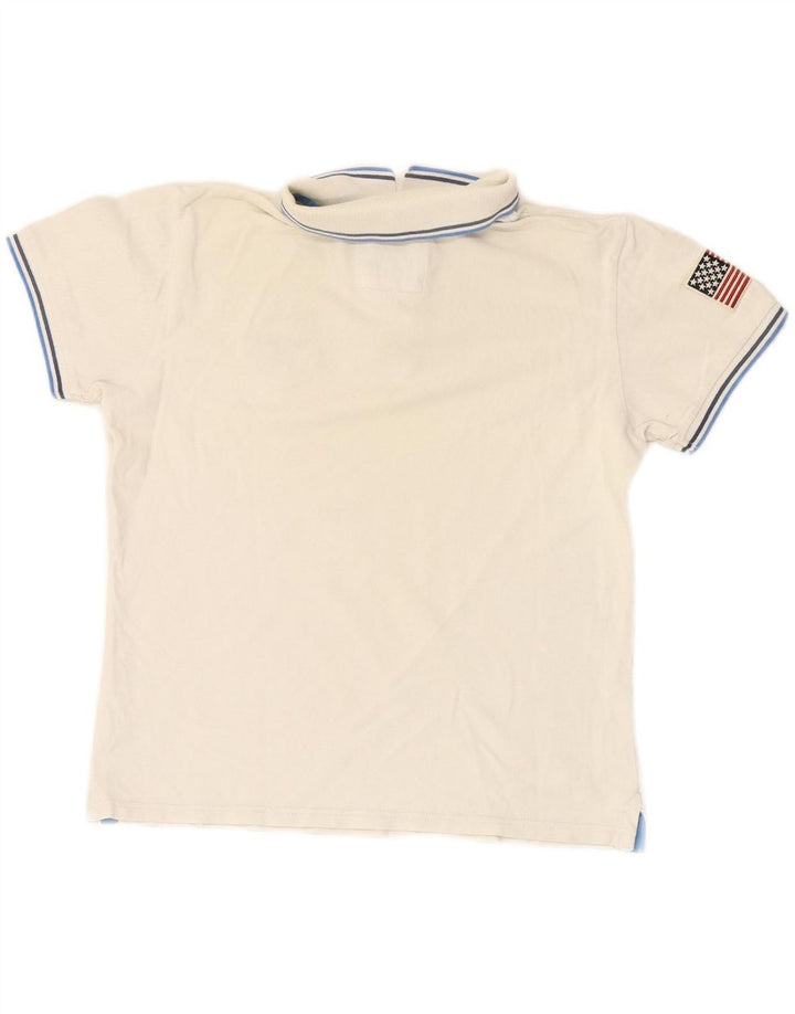 Camisa polo masculina NORTH SAILS médio algodão branco