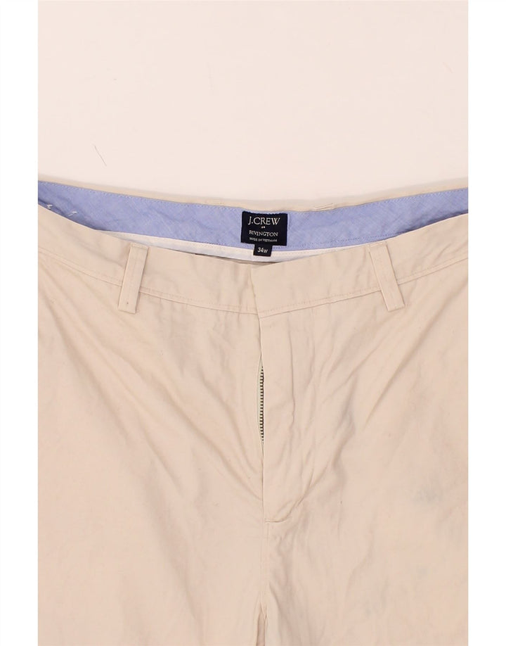 J. CREW Mens Chino Shorts W34 Large  Beige Cotton Vintage J. Crew and Second-Hand J. Crew from Messina Hembry 
