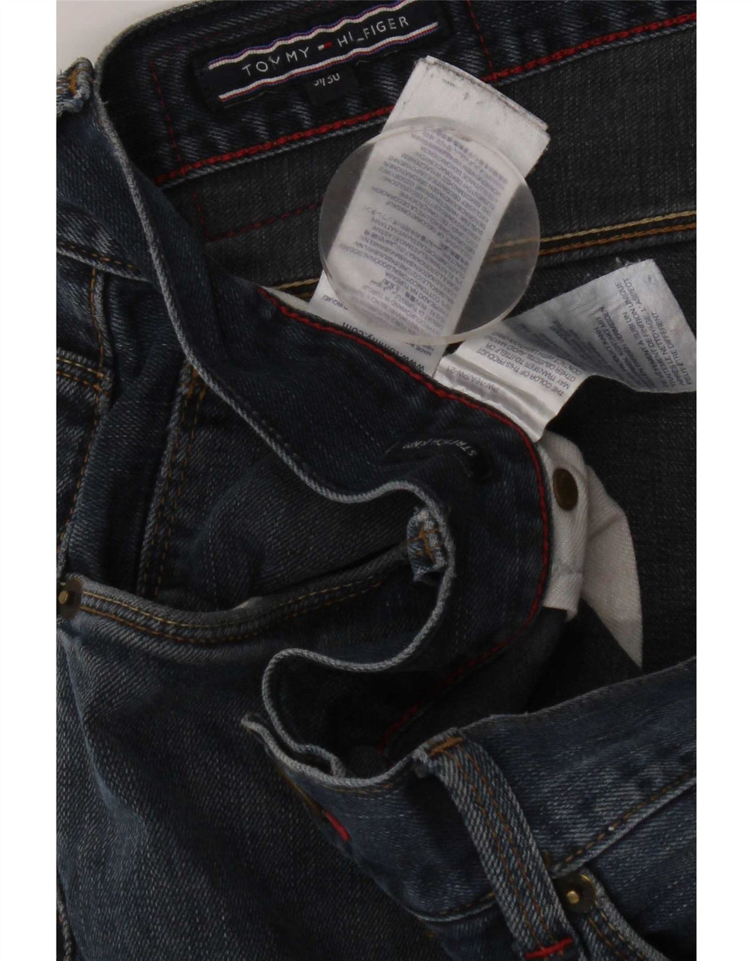 Tommy Hilfiger Masculino Slim Jeans W31 L30 Azul Algodão