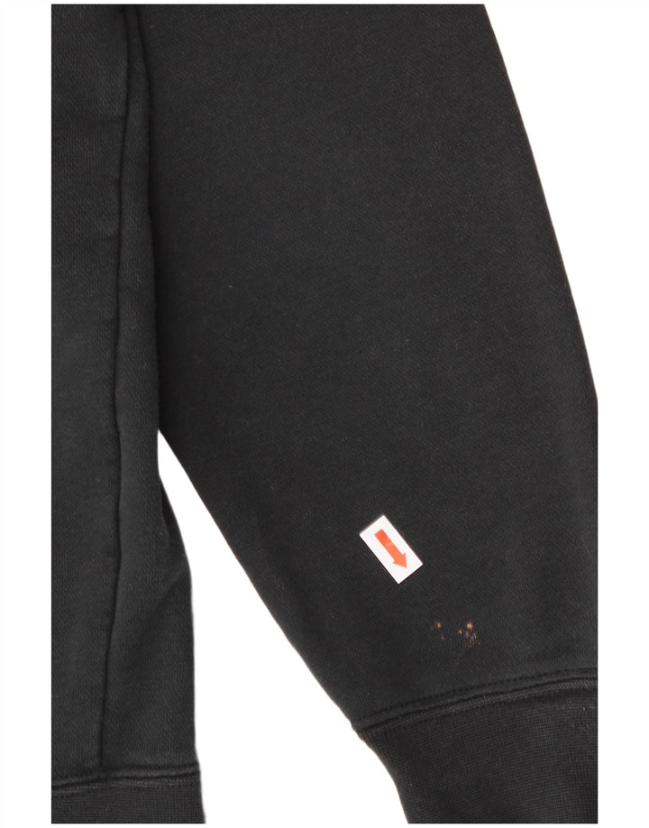 NIKE Mens Graphic Moletom Jumper XS Algodão Preto