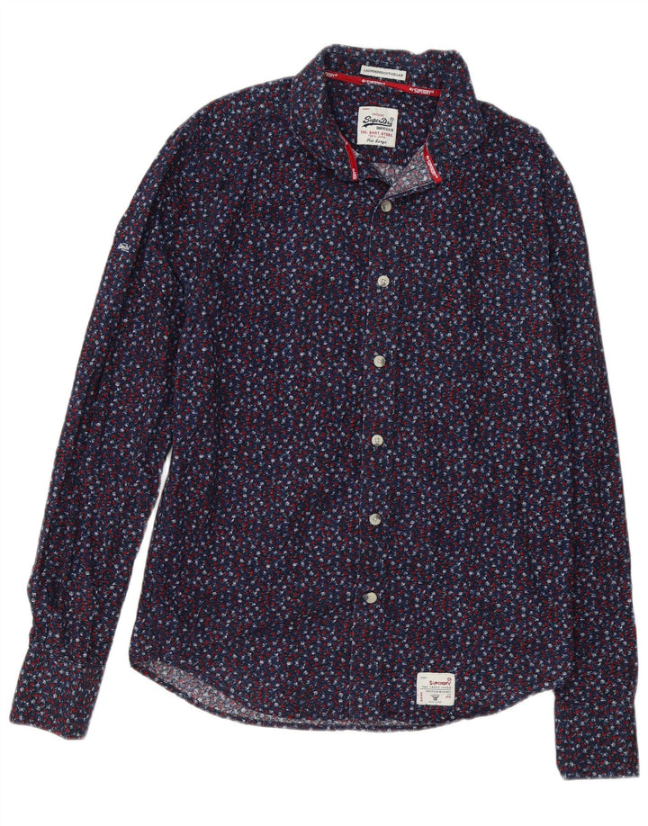 Camisa masculina SUPERDRY grande azul marinho floral