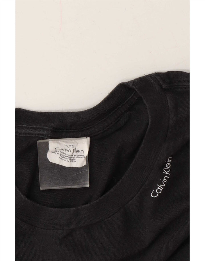 Camiseta masculina Calvin Klein Top XL algodão cinza