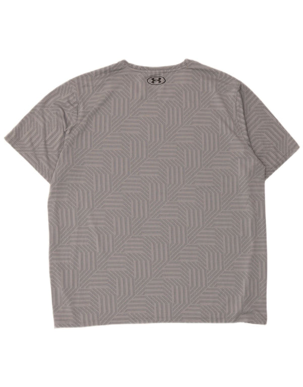 Camiseta masculina Under Armour Top XL cinza geométrica