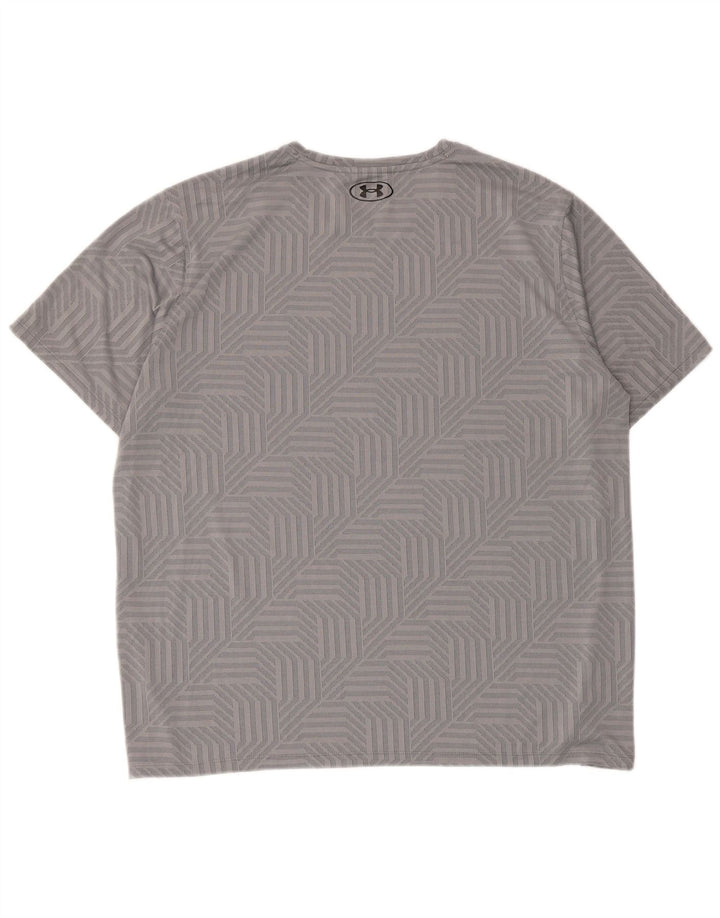 Camiseta masculina Under Armour Top XL cinza geométrica
