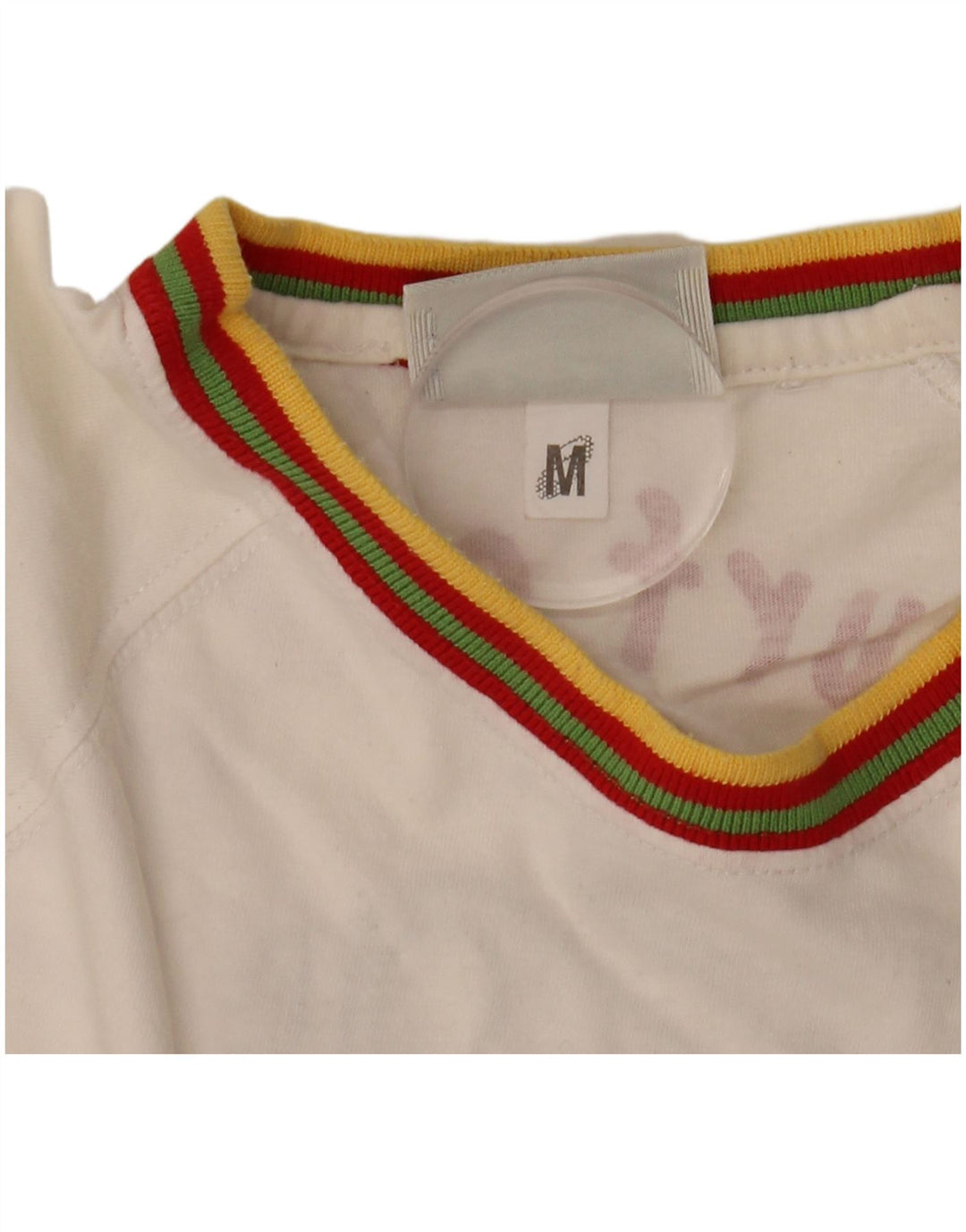 Camiseta Asics Masculina Montego Bay Graphic Top Médio Off White Listrado Algodão