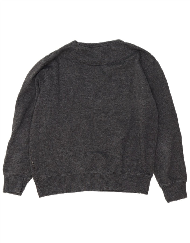 Moletom masculino French Connection Jumper grande algodão cinza