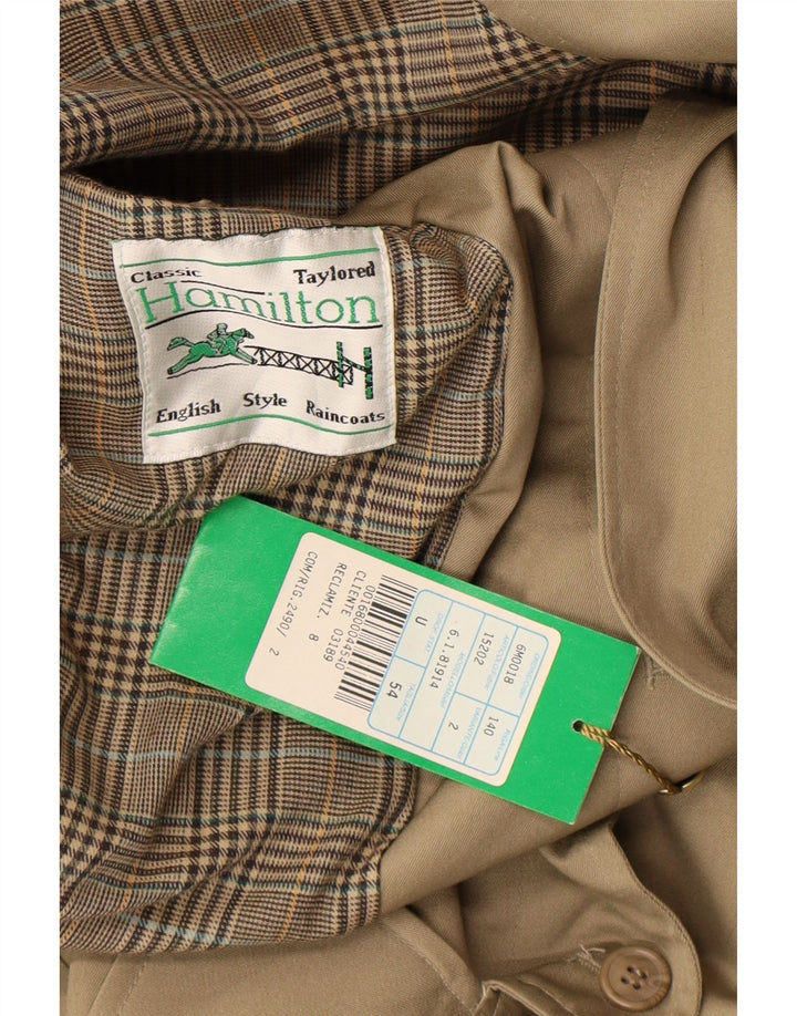 Capa de chuva masculina Hamilton IT 54 2XL bege clássico