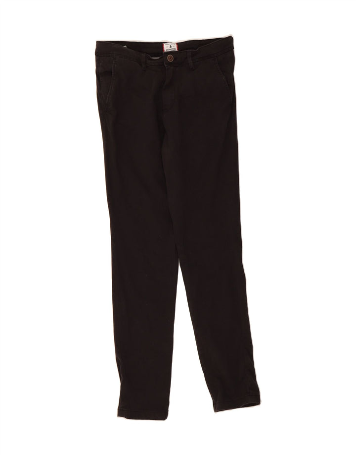 JACK & JONES Mens Slim Chino Trousers W30 L32 Black Cotton Vintage Jack & Jones and Second-Hand Jack & Jones from Messina Hembry 