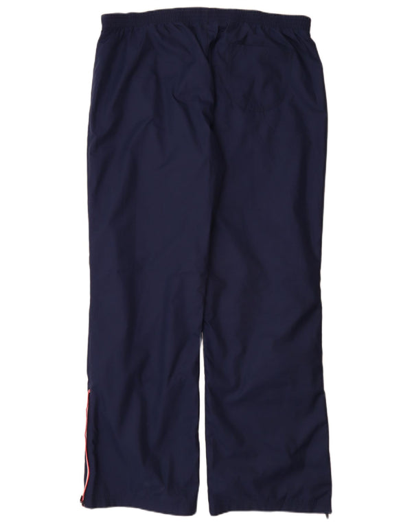 Calça de treino feminina Adidas UK 18 XL azul marinho poliéster
