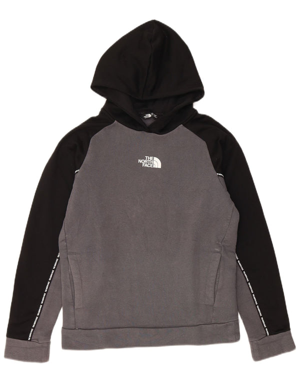Jumper com capuz para meninos THE NORTH FACE 11-12 anos grande bloco cinza