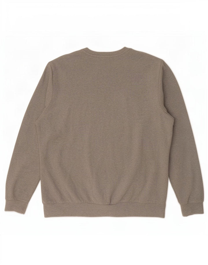 Fila moletom masculino jumper 2XL algodão cinza