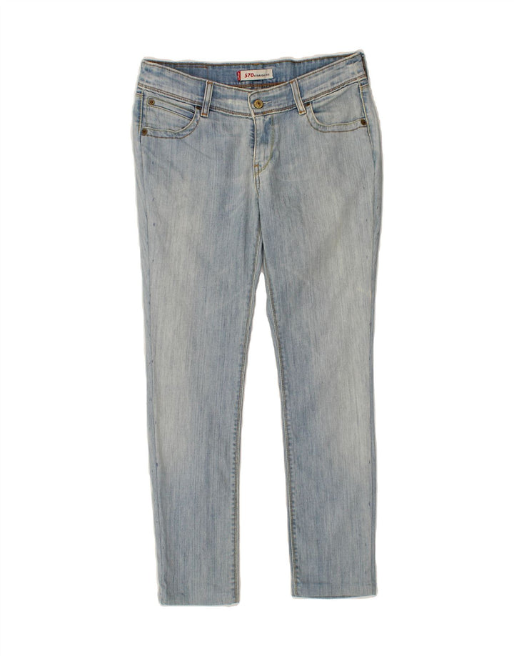 LEVI'S Womens 570 Slim Jeans W32 L27 Blue Vintage Levi's and Second-Hand Levi's from Messina Hembry 