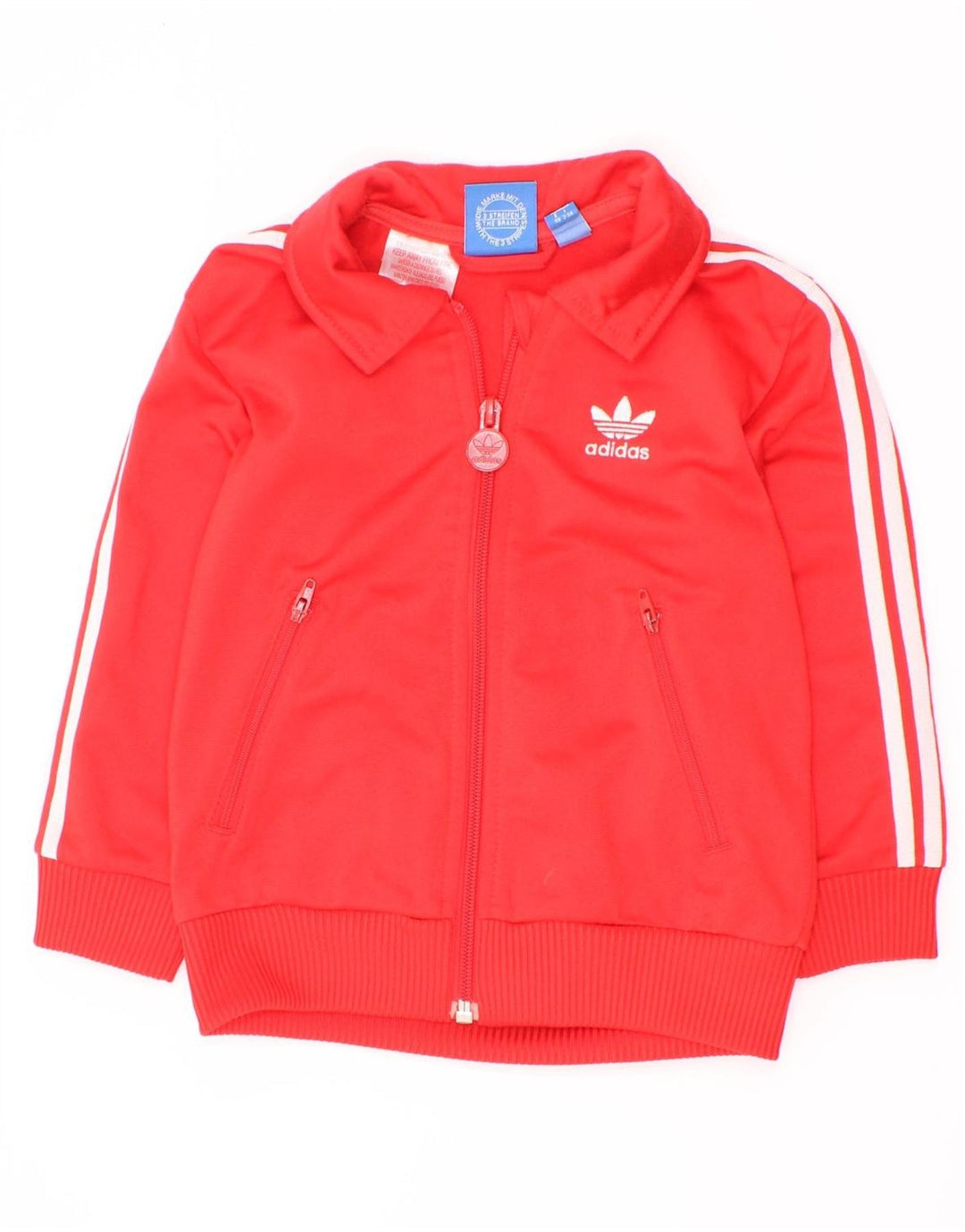 Jaqueta Adidas Boys Graphic Tracksuit Top 2-3 Anos Poliéster Vermelho
