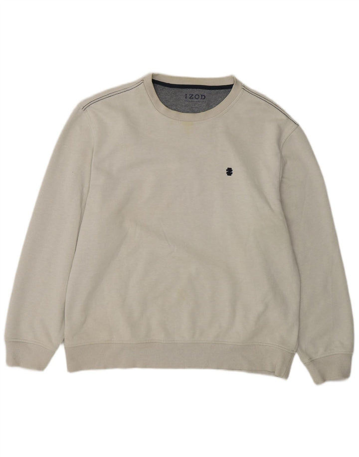 IZOD moletom masculino jumper grande poliéster cinza