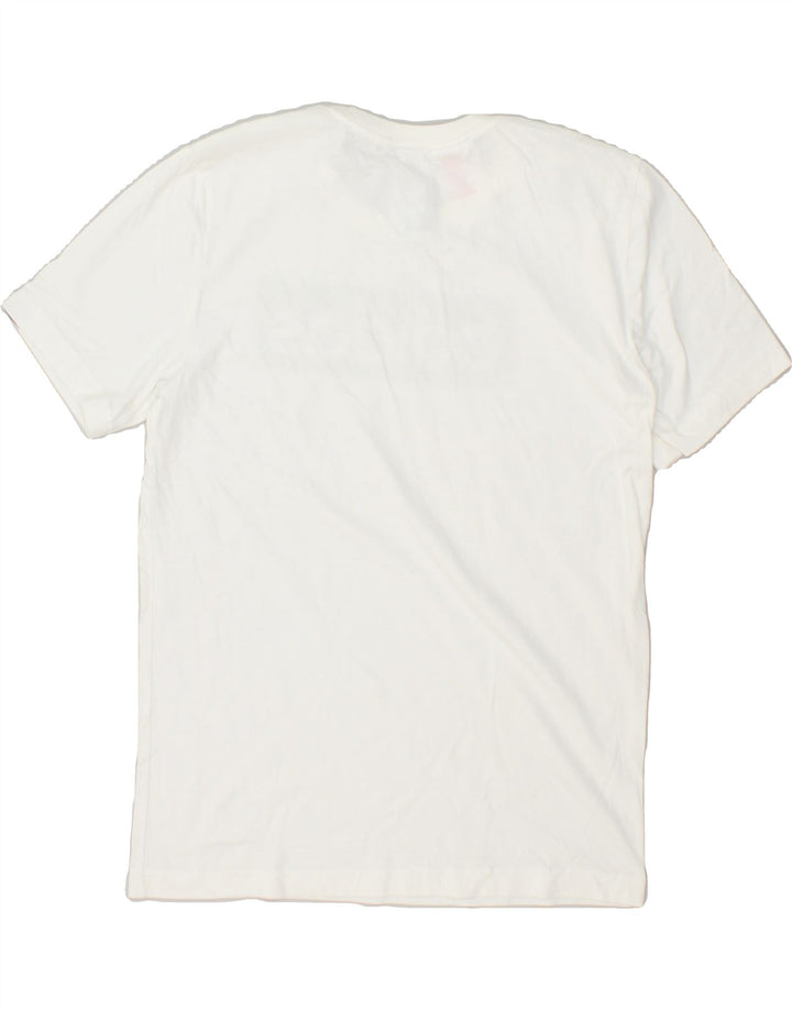 ADIDAS Girls Graphic T-Shirt Top 13-14 Years White Cotton Vintage Adidas and Second-Hand Adidas from Messina Hembry 