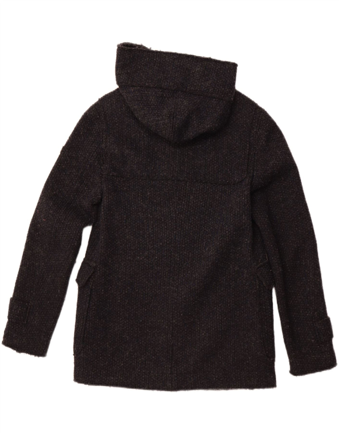 Sobretudo masculino com capuz GAS UK 36 lã virgem azul marinho pequeno