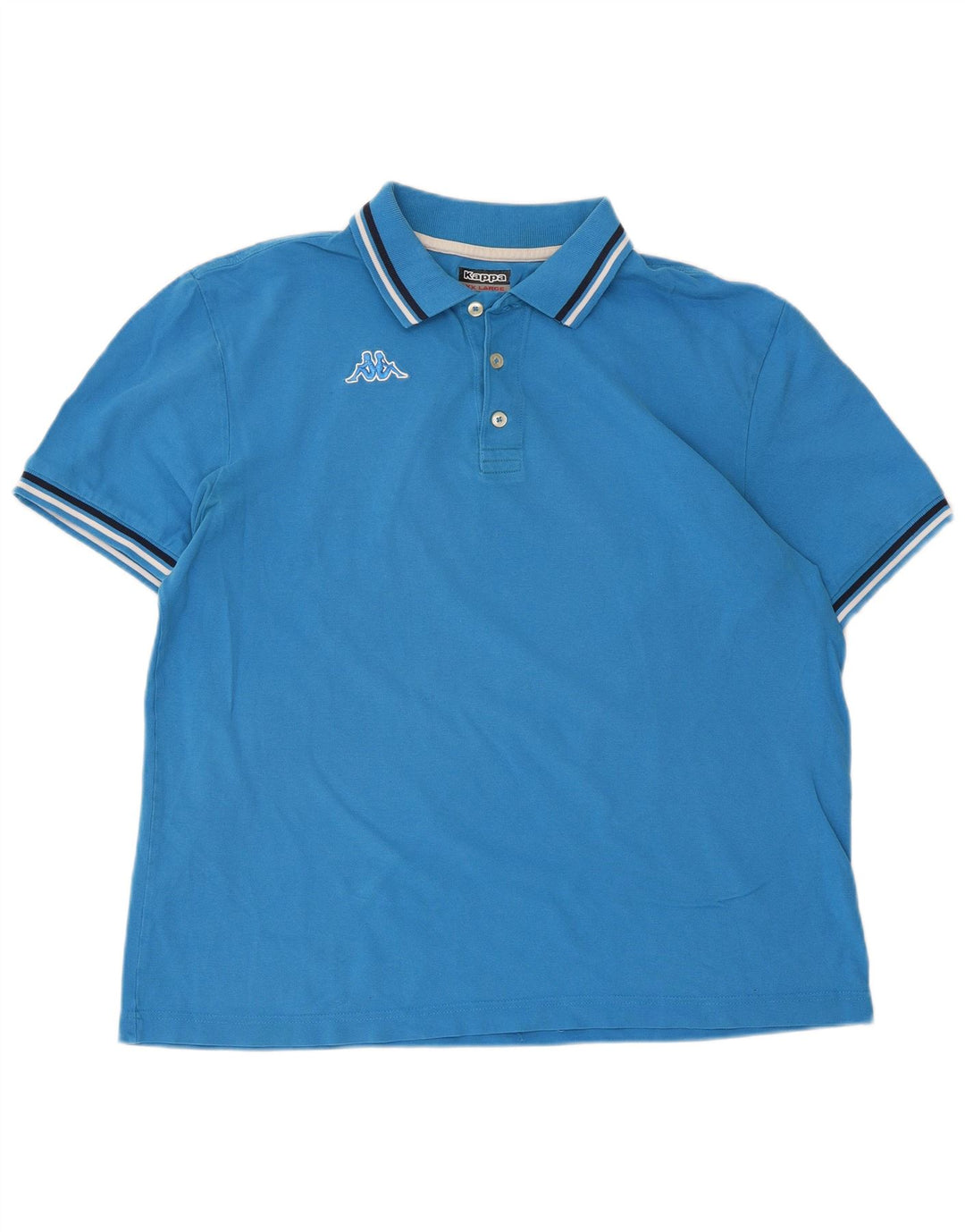 Camisa polo masculina Kappa 2XL algodão azul