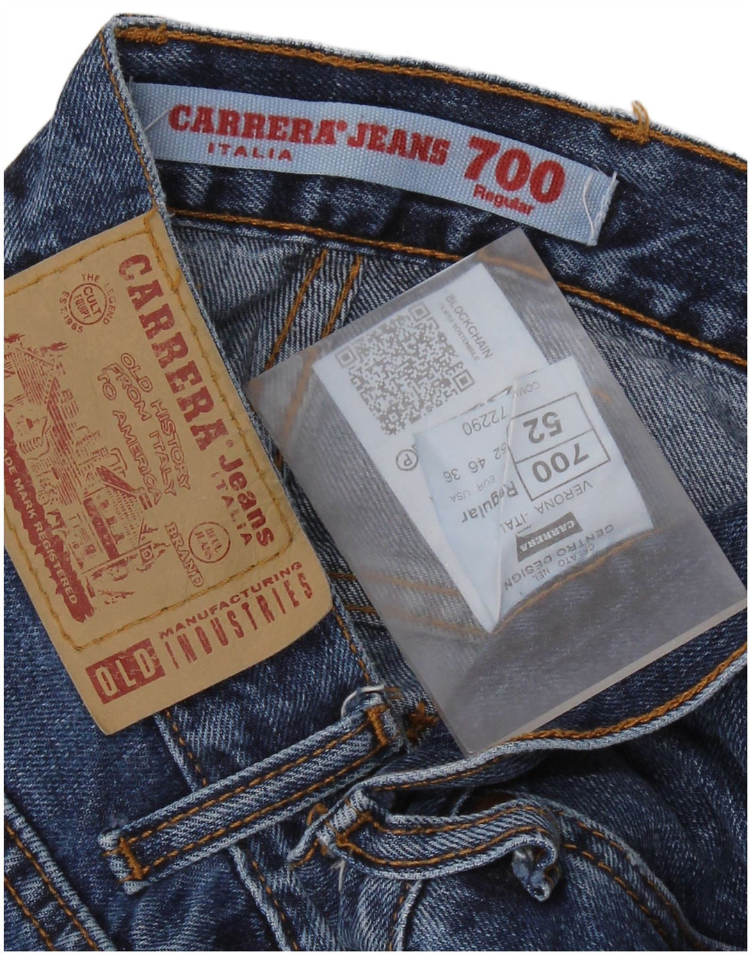 CARRERA Masculino 700 Straight Jeans W36 L33 Azul Algodão