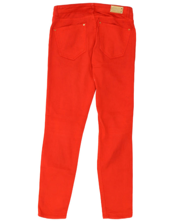 Zara Jeans Slim Feminino EU 36 XS W28 L28 Algodão Vermelho