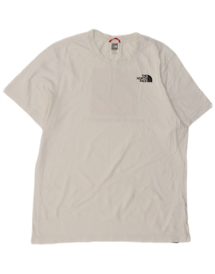 Camiseta gráfica masculina THE NORTH FACE top grande de algodão branco
