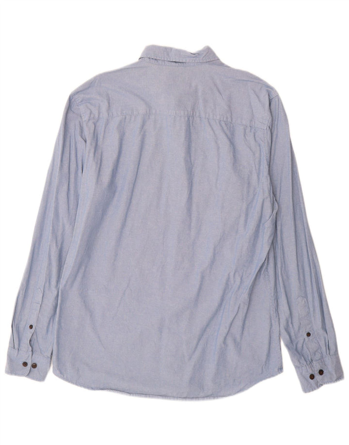 Camisa masculina Jack & Jones grande algodão azul