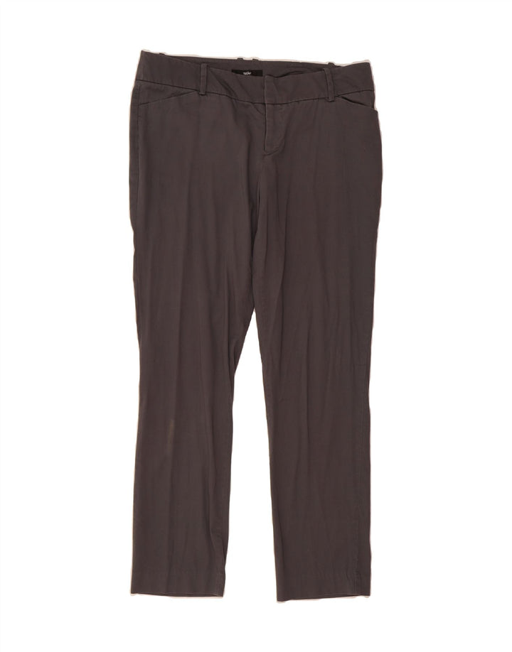 MOSSIMO Womens Slim Casual Trousers US 12 Large W34 L30 Grey Cotton Vintage Mossimo and Second-Hand Mossimo from Messina Hembry 