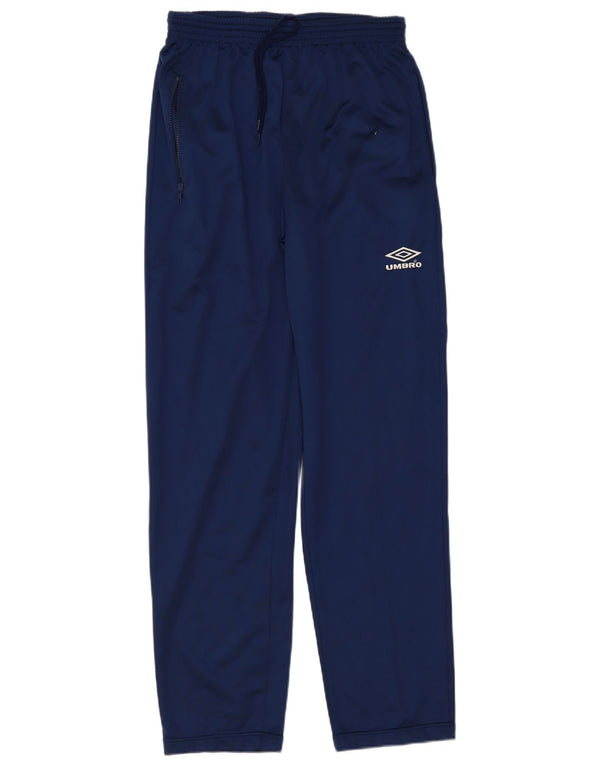 Calça de treino masculina Umbro grande poliéster azul marinho