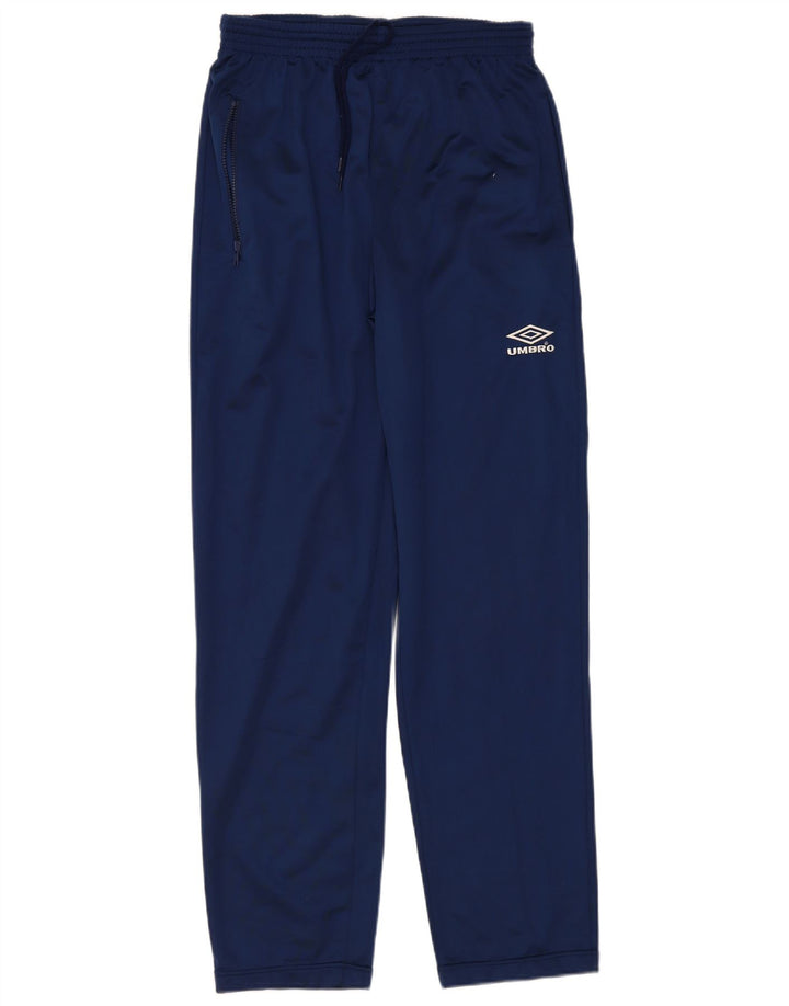 Calça de treino masculina Umbro grande poliéster azul marinho