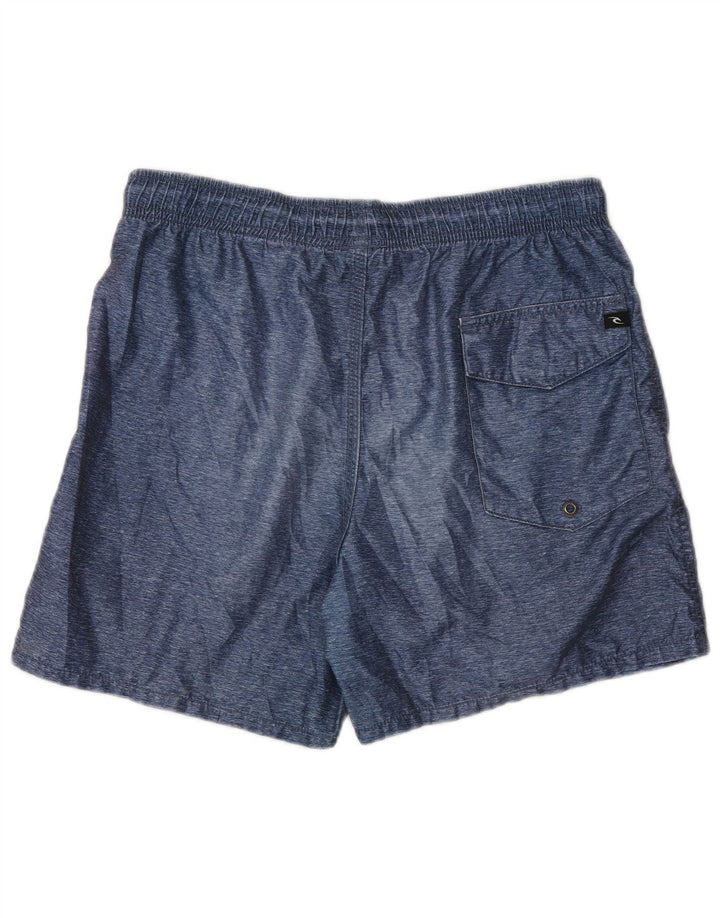 Shorts de banho masculino Rip Curl pequeno poliéster azul marinho