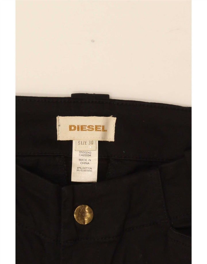 Calça cargo slim feminina Diesel W30 L35 algodão preto