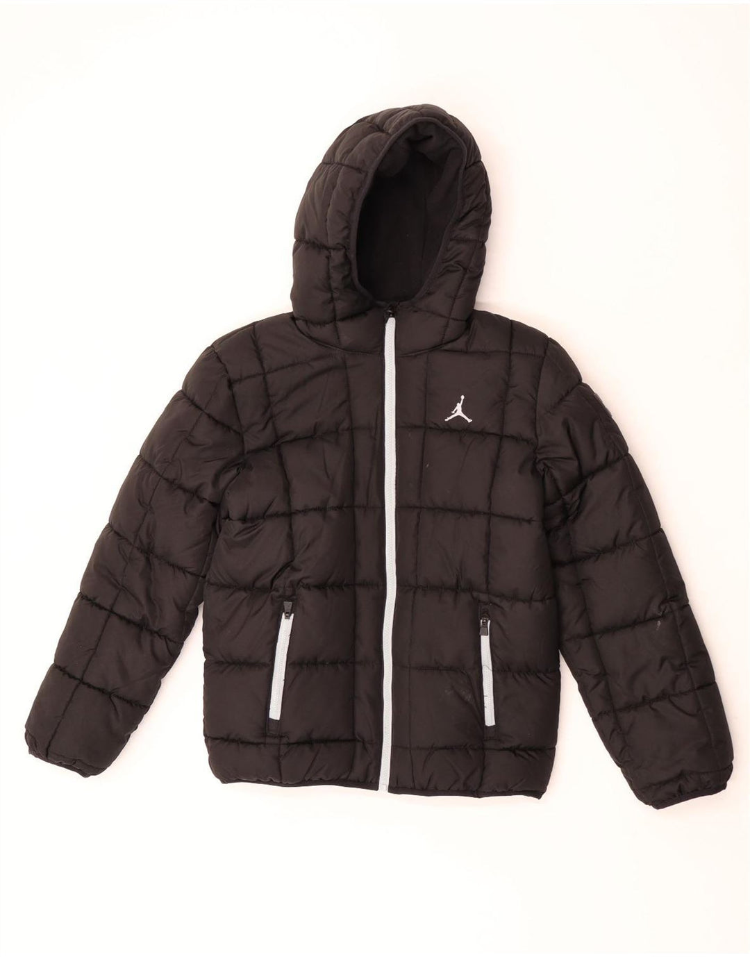 Jaqueta acolchoada com capuz Jordan Boys 13-14 anos XL preto poliéster