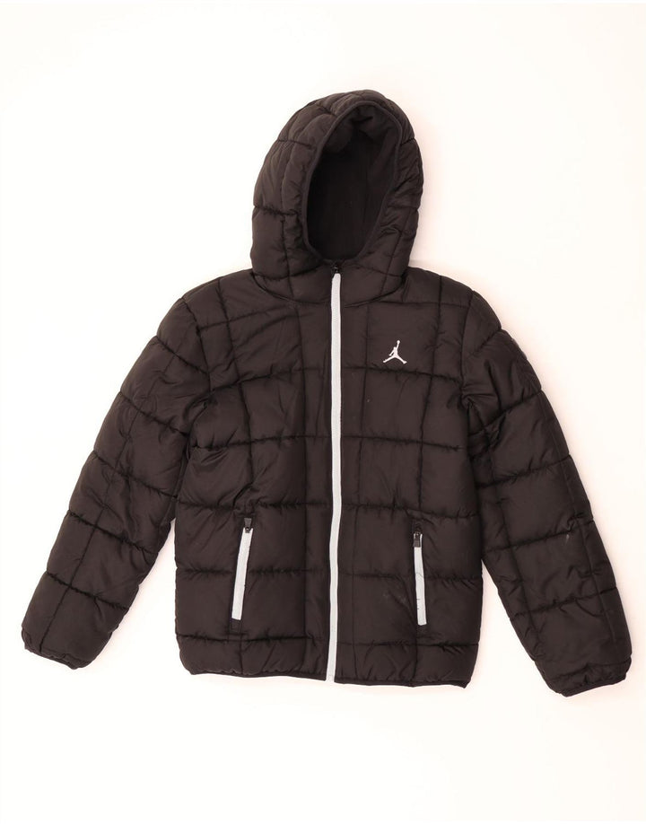 Jaqueta acolchoada com capuz Jordan Boys 13-14 anos XL preto poliéster
