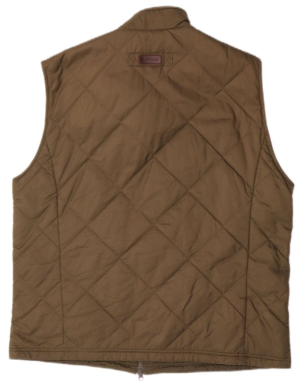 Colete acolchoado masculino Barbour UK 42 XL poliamida cáqui