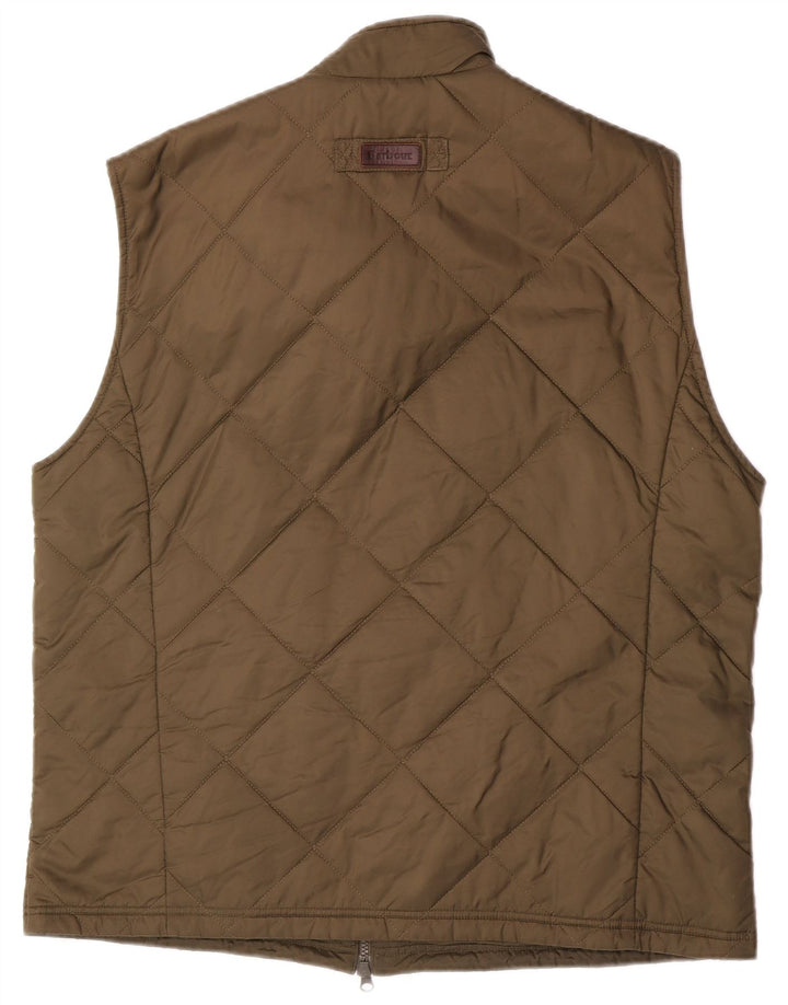 Colete acolchoado masculino Barbour UK 42 XL poliamida cáqui