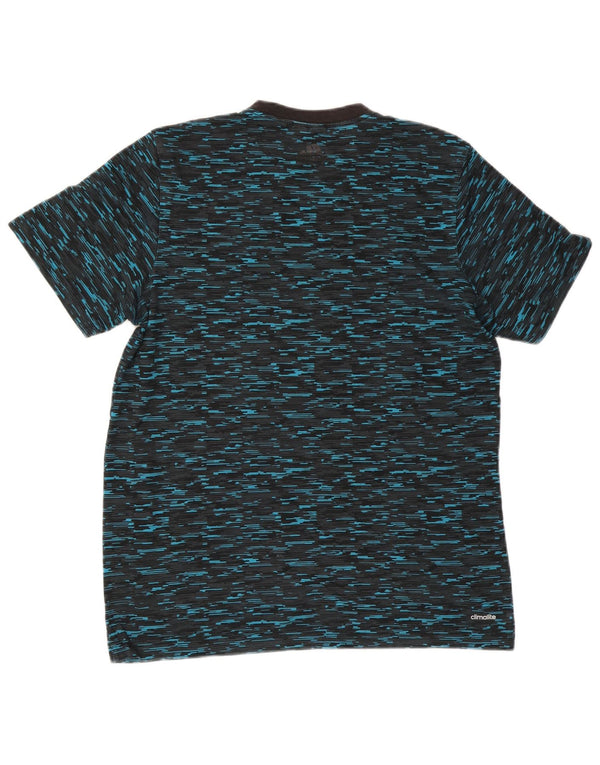 Camiseta Adidas Masculina Climalite Graphic Top Pequeno Azul Marinho Salpicado