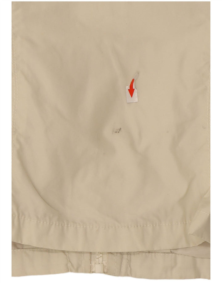 Bomb Boogie Womens Bomber Jacket UK 12 Medium Off White Poliéster