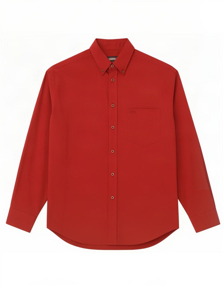 Camisa masculina Carrera médio algodão vermelho