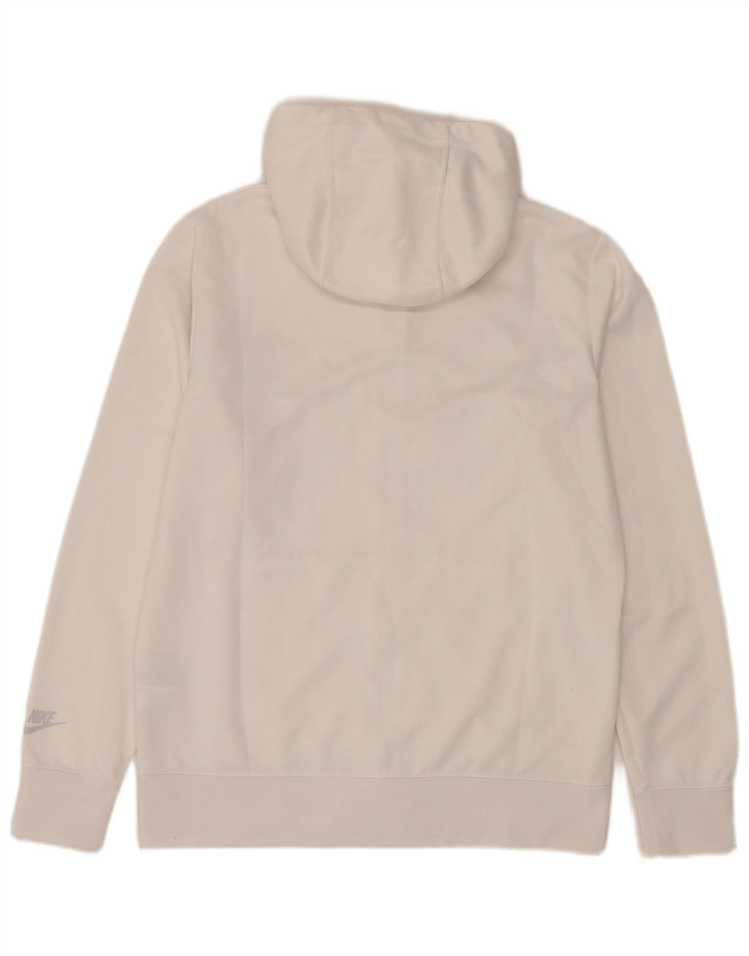 Suéter Nike masculino com capuz e zíper gráfico médio branco poliéster colorblock
