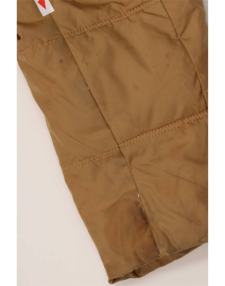 Casaco acolchoado com capuz feminino Tommy Hilfiger Reino Unido 10 pequeno poliéster marrom