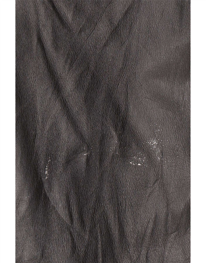 Casaco de couro feminino Douglas UK 16 grande preto
