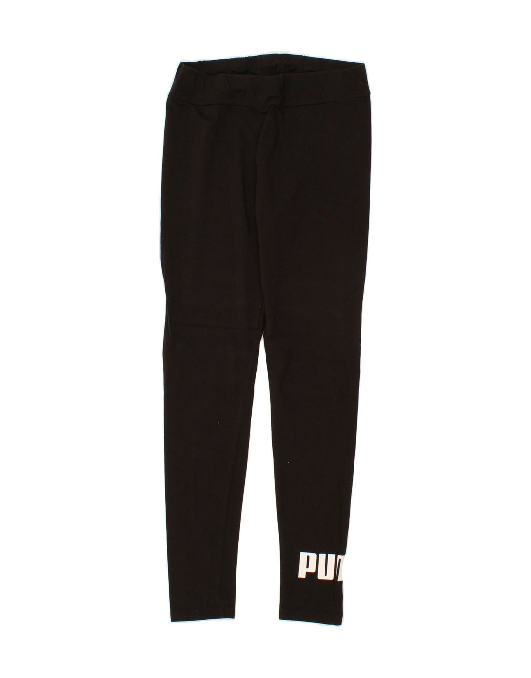 PUMA Womens Graphic Leggings UK 14  Medium Black Cotton Vintage Puma and Second-Hand Puma from Messina Hembry 