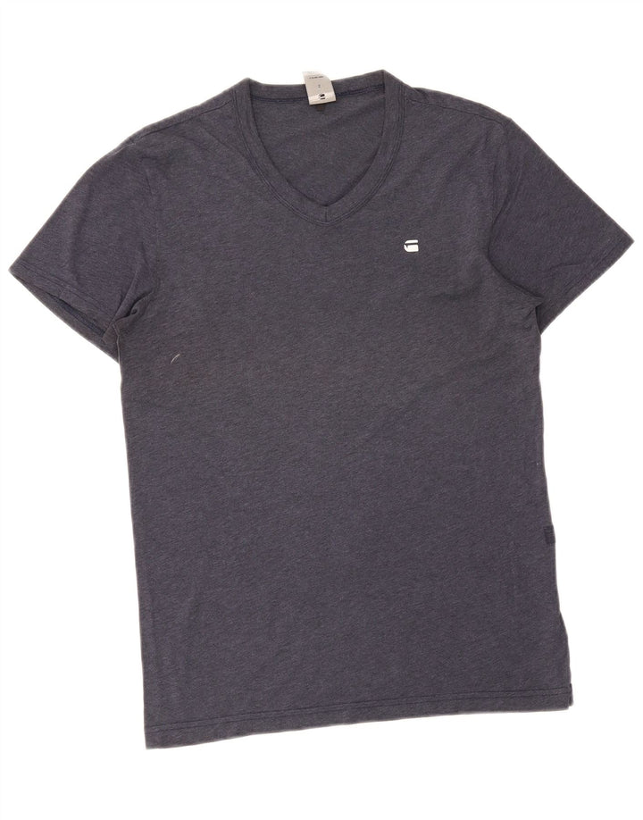 Camiseta masculina G-Star top pequeno algodão azul marinho