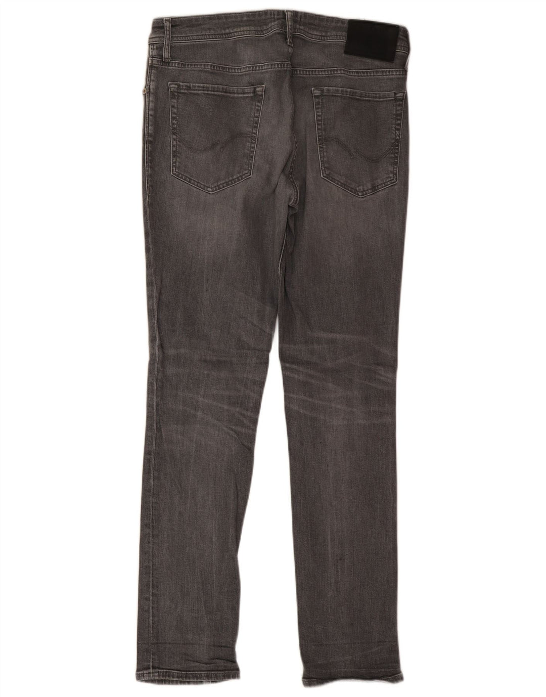 Jack & Jones feminino Tim Slim Jeans W33 L32 algodão cinza